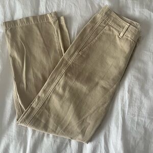 NWOT THE GREAT Tan Cotton Chino Pants